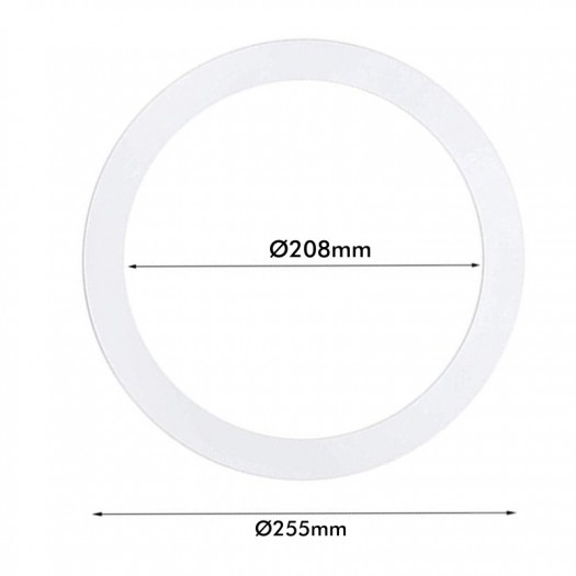 Aro Blanco Supletorio cubre hueco para Downlight