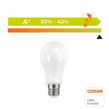 Bombilla LED 9W E27 A60 180º - OSRAM CHIP DURIS E 2835