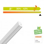 Regleta LED Integrado 40W - OSRAM CHIP - Lineal Continuo - 120Cm