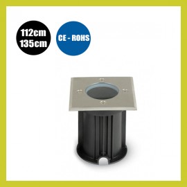Carcasa empotrable suelo IP65 para casquillo GU10