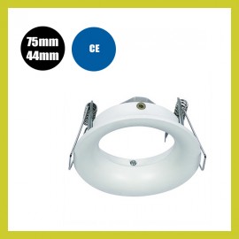 Aro Fijo para Dicroica circular Blanco GU10-MR16