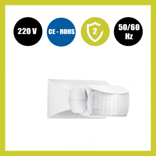Detector Movimiento de Superficie Orientable AC220-240V 180º/360º Detector Movimiento de Superficie Orientable AC220-240V 180º/360º