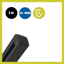 Carril TRIFASICO de 2 metros Negro
