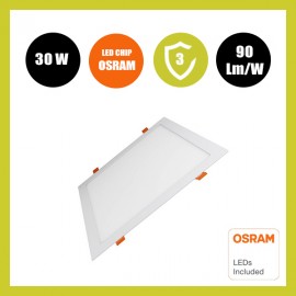 Placa Slim LED Cuadrada 30W - OSRAM CHIP DURIS E 2835