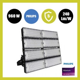 Foco Proyector LED 960W PHILIPS Xitanium STADIUM MATRIX Bridgelux Chip 90º - Driver Philips