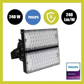 Foco Proyector LED 240W PHILIPS Xitanium STADIUM MATRIX Bridgelux Chip - Driver Philips 20-40-90
