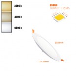 Placa Slim LED Circular Downlight 20W AJUSTABLE - OSRAM CHIP DURIS E 2835