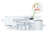Placa Slim LED Circular 10W - CCT - OSRAM CHIP DURIS E 2835