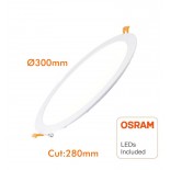 Placa Slim LED Circular 30W - CCT - OSRAM CHIP DURIS E2835