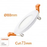Placa Slim LED Circular 6W - CCT - OSRAM CHIP DURIS E2835
