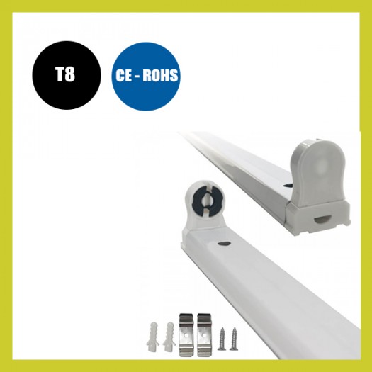 Soporte para tubo LED T8 60cm