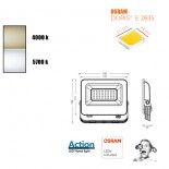 Foco Proyector LED 30W - ACTION PRO - OSRAM CHIP DURIS E2835
