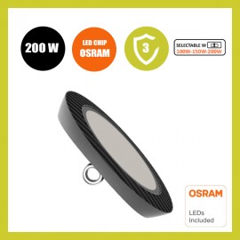Campana Industrial LED 200W-150W-100W UFO ENDURANCE OSRAM CHIP DURIS E 2835