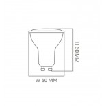 Dicroica LED 6W 38° GU10 - OSRAM Chip