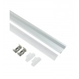 Profilé 2 mètres Aluminium - à encastrer