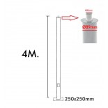 Columna GALVANIZADA STREET URBAN - 3 metros - 4 metros