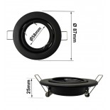 Aro Redondo Orientable para dicroica LED GU10 MR16 - Aluminio