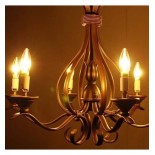 Bombilla LED Filamento Vela 4W E14 C35