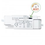 Placa Slim LED Circular 6W Acero Inox - CCT - OSRAM CHIP DURIS E 2835