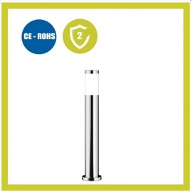 Baliza para LED E27 Circular Acero Inox 100cm Exterior